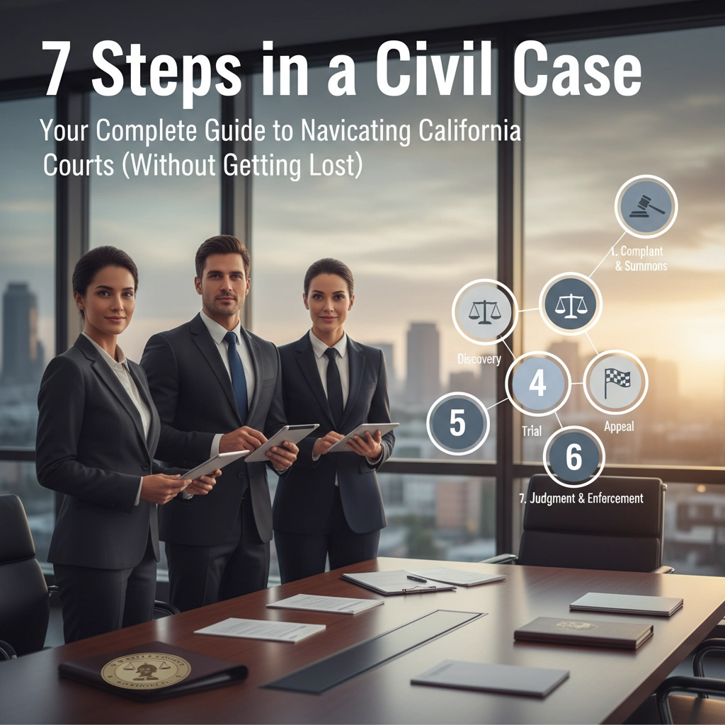 7 Steps in a Civil Case: Your Complete Guide to Navigating California Courts (Without Getting Lost)