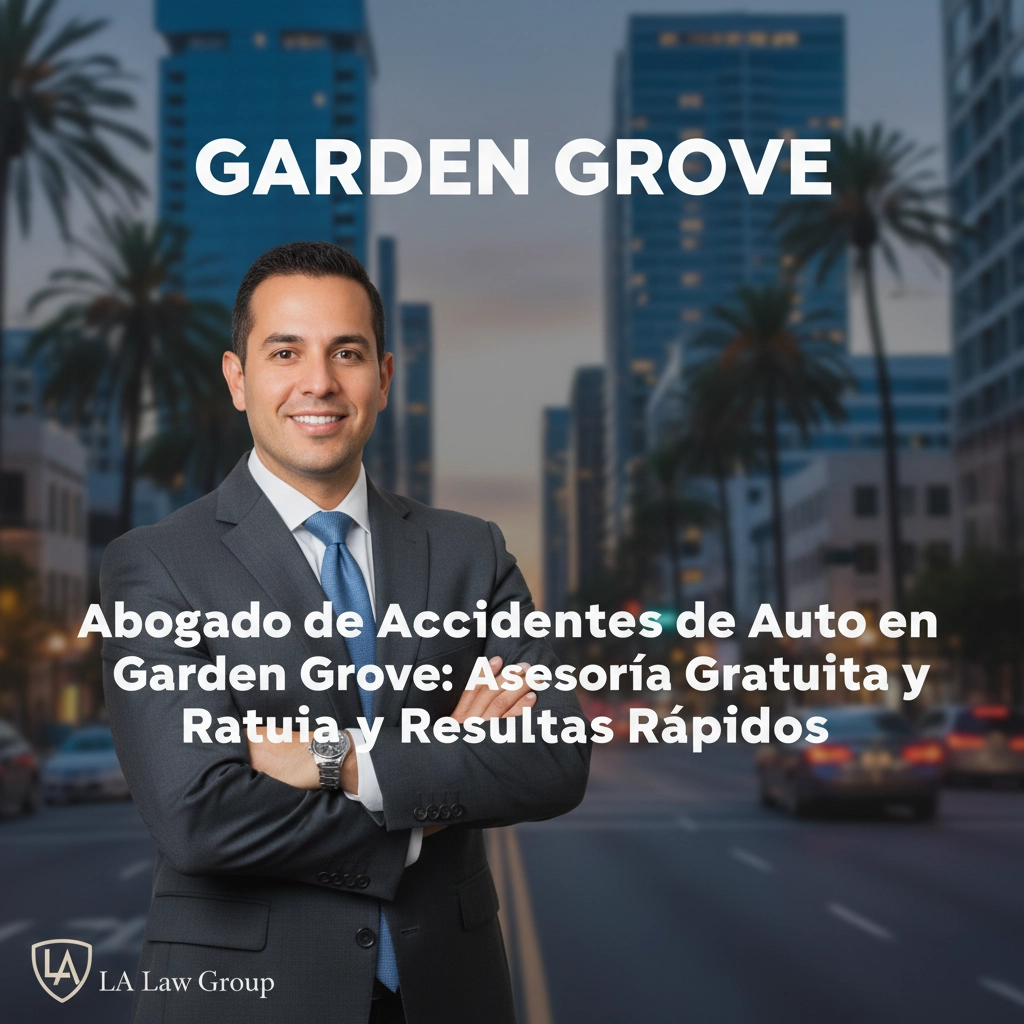 Abogado de Accidentes de Auto en Garden Grove: Asesoría Gratuita y Resultados Rápidos