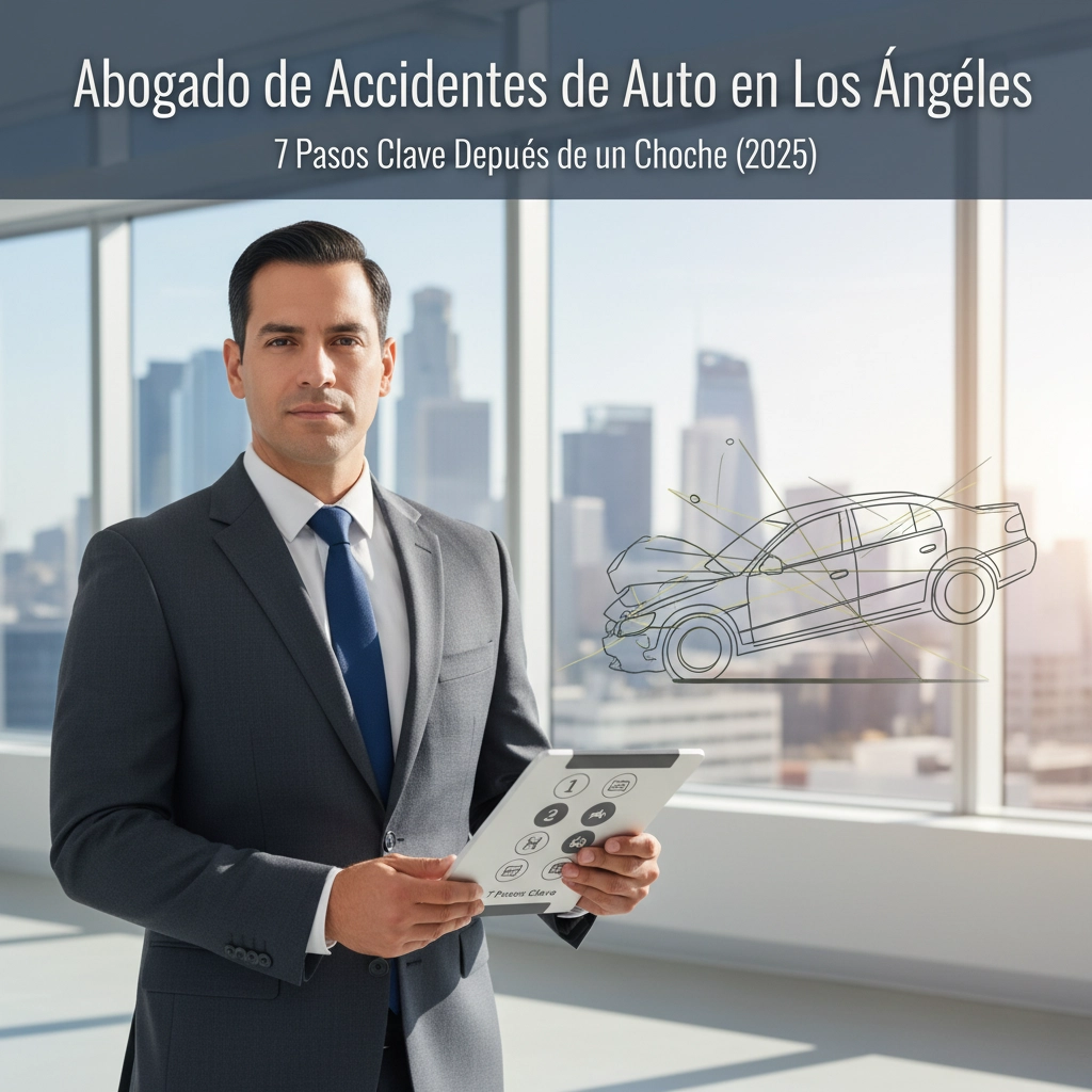 Abogado de Accidentes de Auto en Los Ángeles: 7 Pasos Clave Después de un Choque (2025)