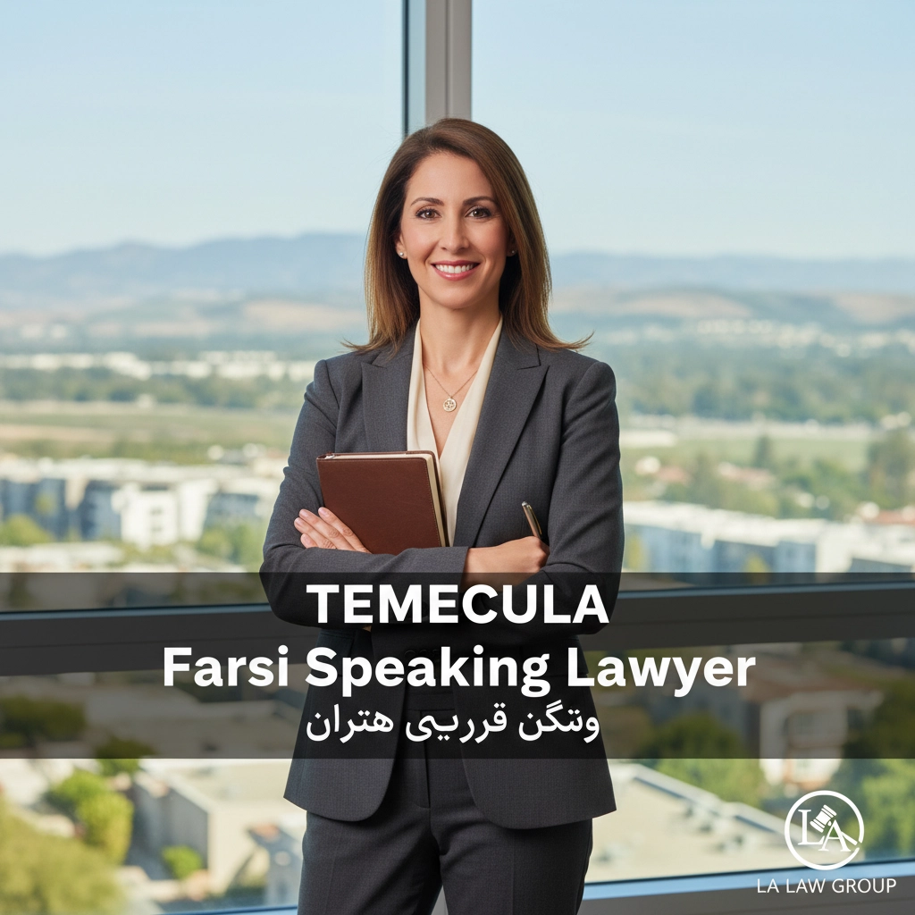 Farsi Speaking Lawyer in Temecula (وکیل فارسی زبان در تمکولا)