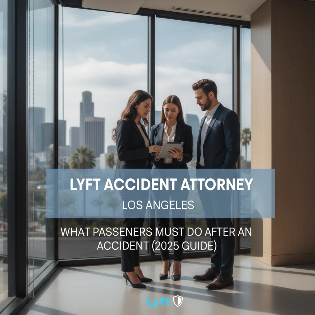 Lyft Accident Attorney Los Angeles: What Passengers Must Do After an Accident (2025 Guide)