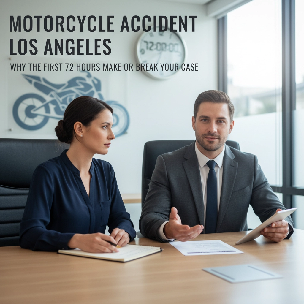 Motorcycle Accident Attorney Los Angeles: Why the First 72 Hours Make or Break Your Case