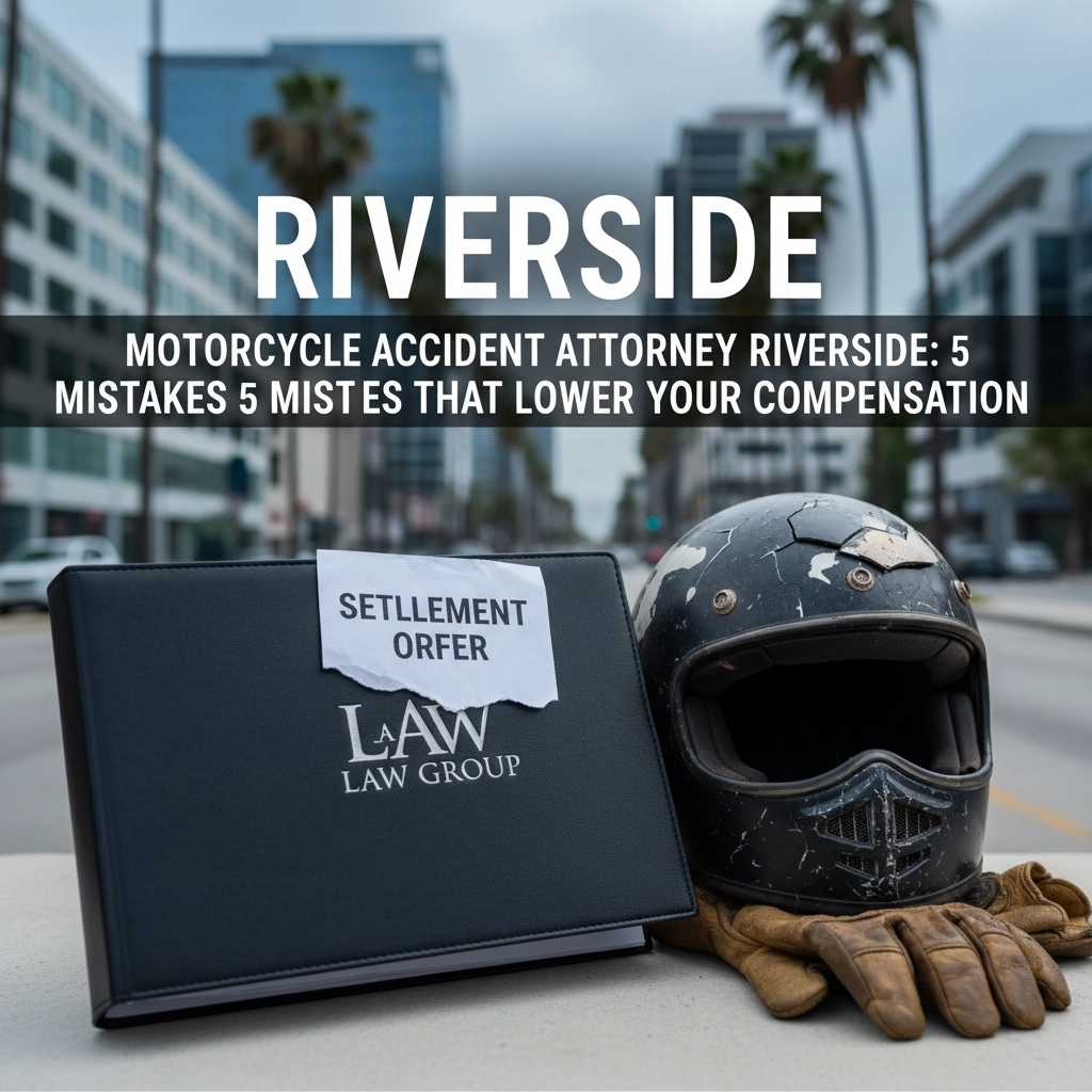 Motorcycle Accident Attorney Riverside: 5 Mistakes That Lower Your Compensation