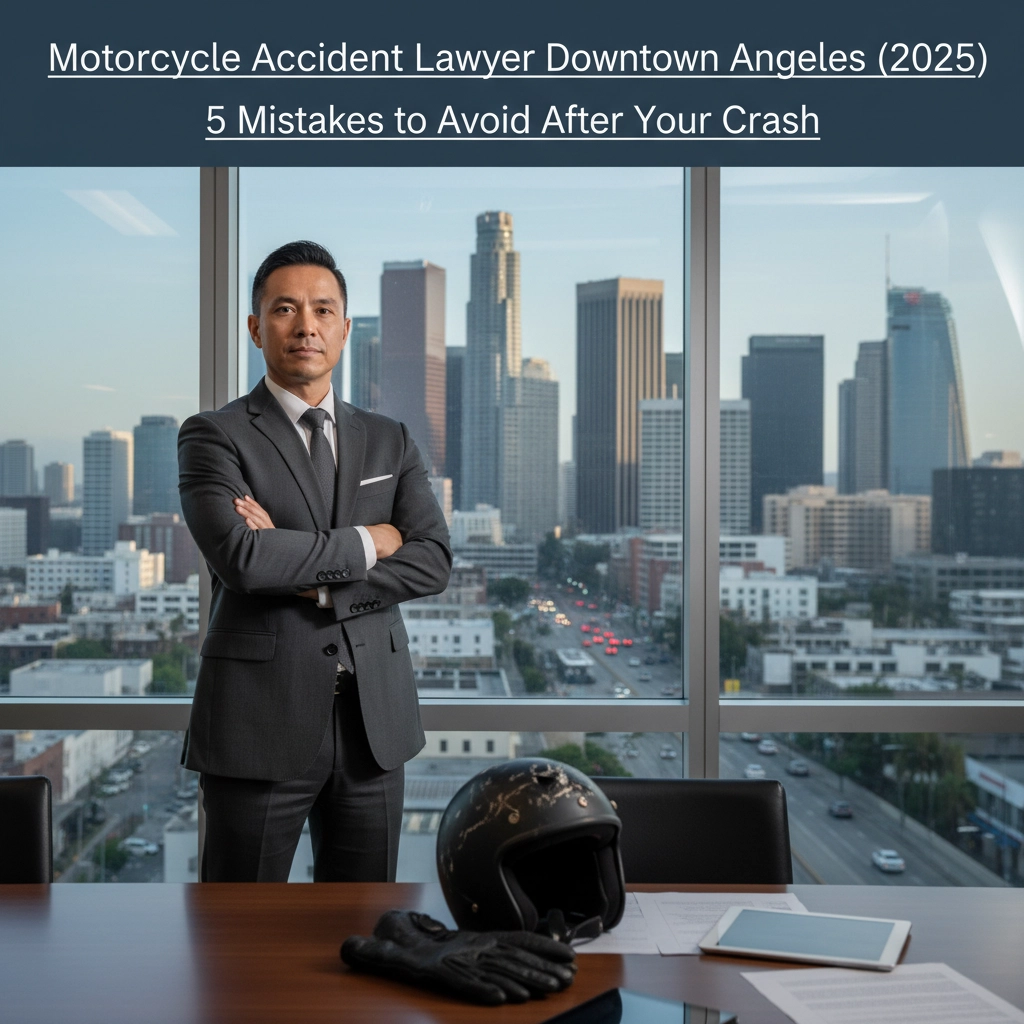 Motorcycle Accident Lawyer Downtown Los Angeles (2025): 5 Mistakes to Avoid After Your Crash