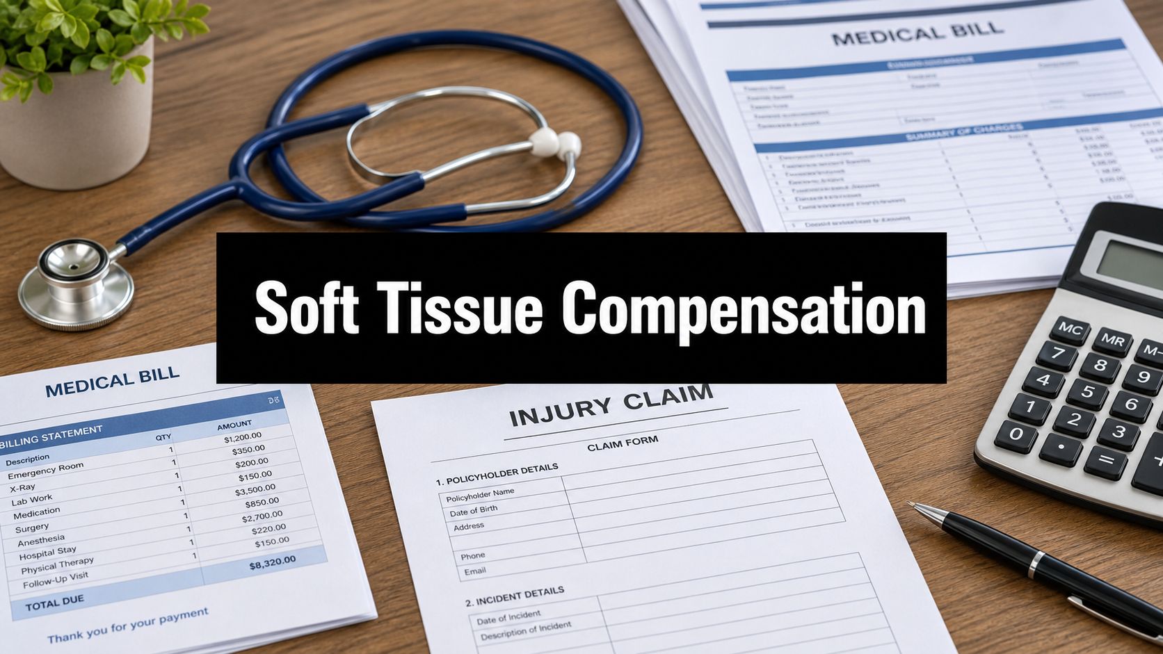 Average Compensation for Soft Tissue Injury Claims in 2026