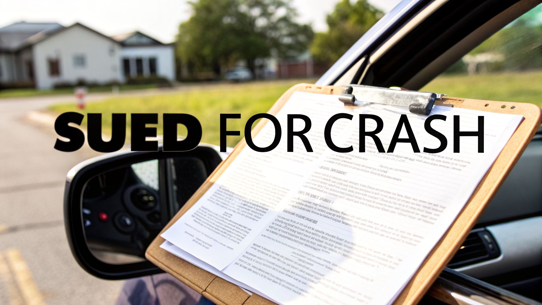 Being sued for car accident? Quick steps to protect yourself