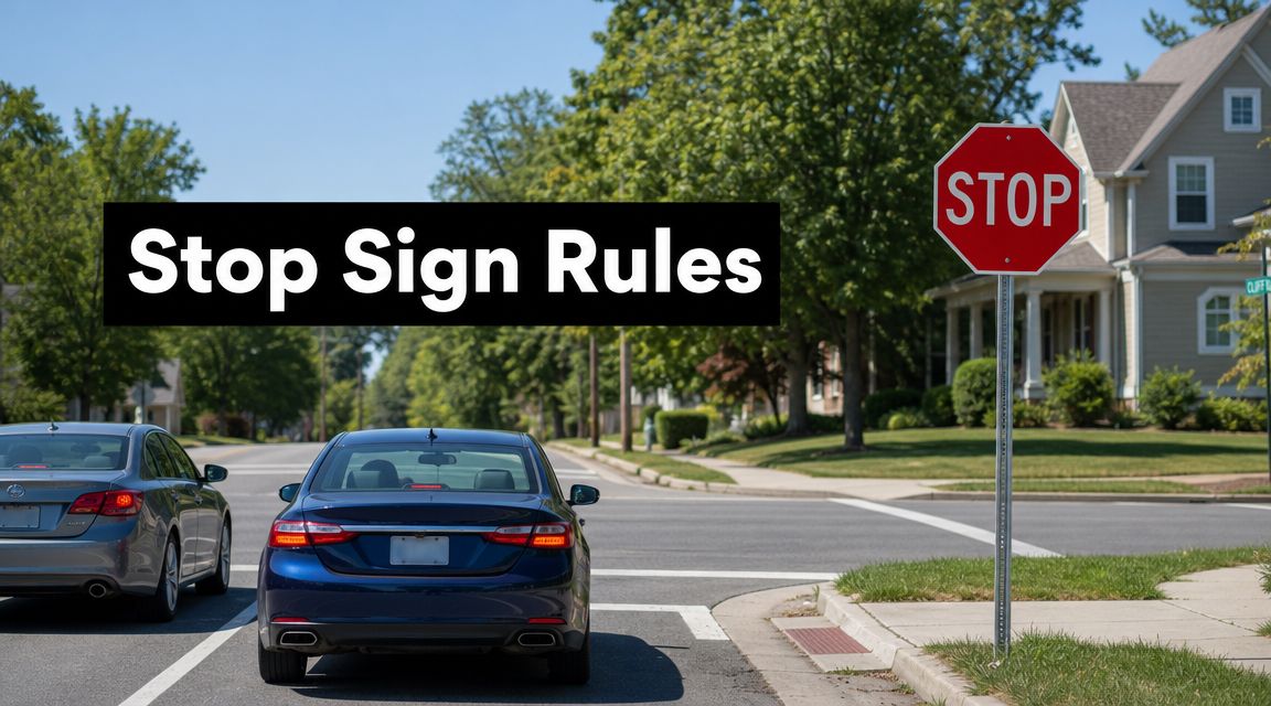 Two Way Stop Sign Rules: A California Driver's Guide
