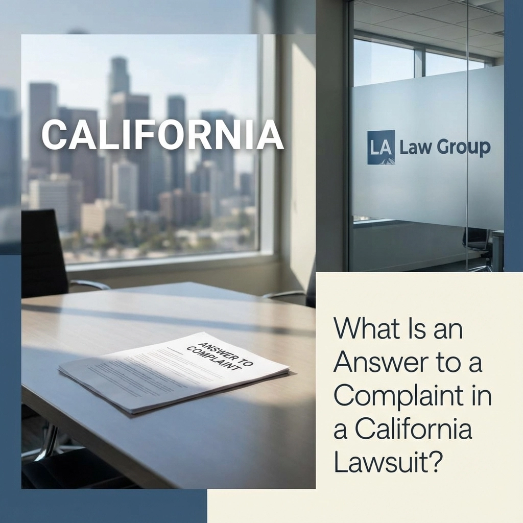 What Is an Answer to a Complaint in a California Lawsuit?